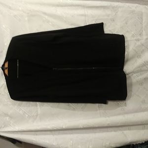Eileen Fisher black zip up sweater